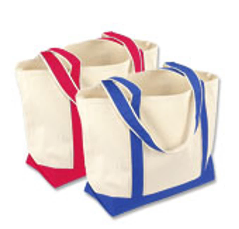 Toppers Small Canvas Two-Tone Tote
