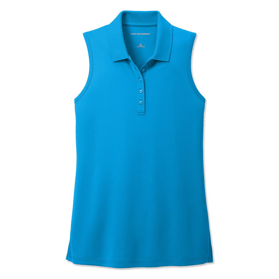 Port Authority Women's Dry Zone UV Sleeveless Performance Pique Polo