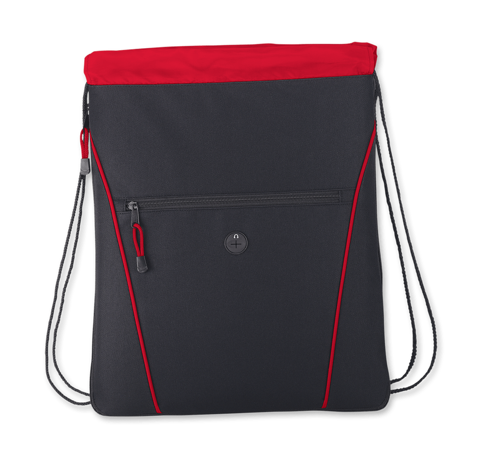 Raven Zipper Drawstring Bag-default