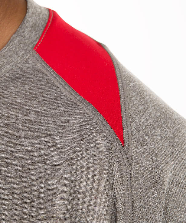 Sport-Tek Heather Contender Colorblock Long Sleeve Performance Shirt