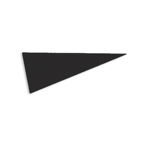 9" x 24" Felt Pennant in Black