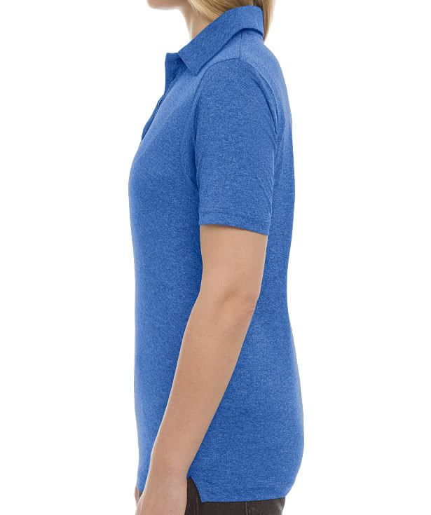 Blue Generation Women's BLU-X-DRI Heathered Performance Polo - Printed