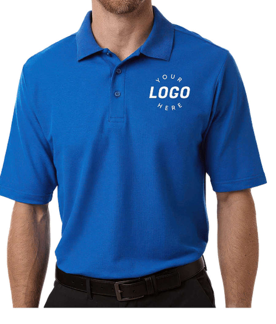 Core 365 Tall Resolve Recycled UPF 40+ Performance Pique Polo - Printed in True Royal