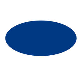 Full Color 1 in. x 2 in. Oval Roll Labels (500 per roll) - Color: Royal Blue