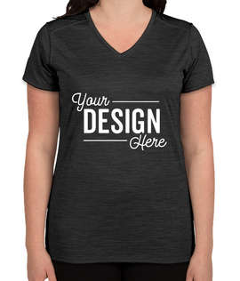 Augusta Women's Tonal Heather V-Neck Performance Shirt