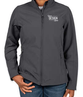 Port Authority Women's Core Fleece Lined Soft Shell Jacket - Color: Battleship Grey