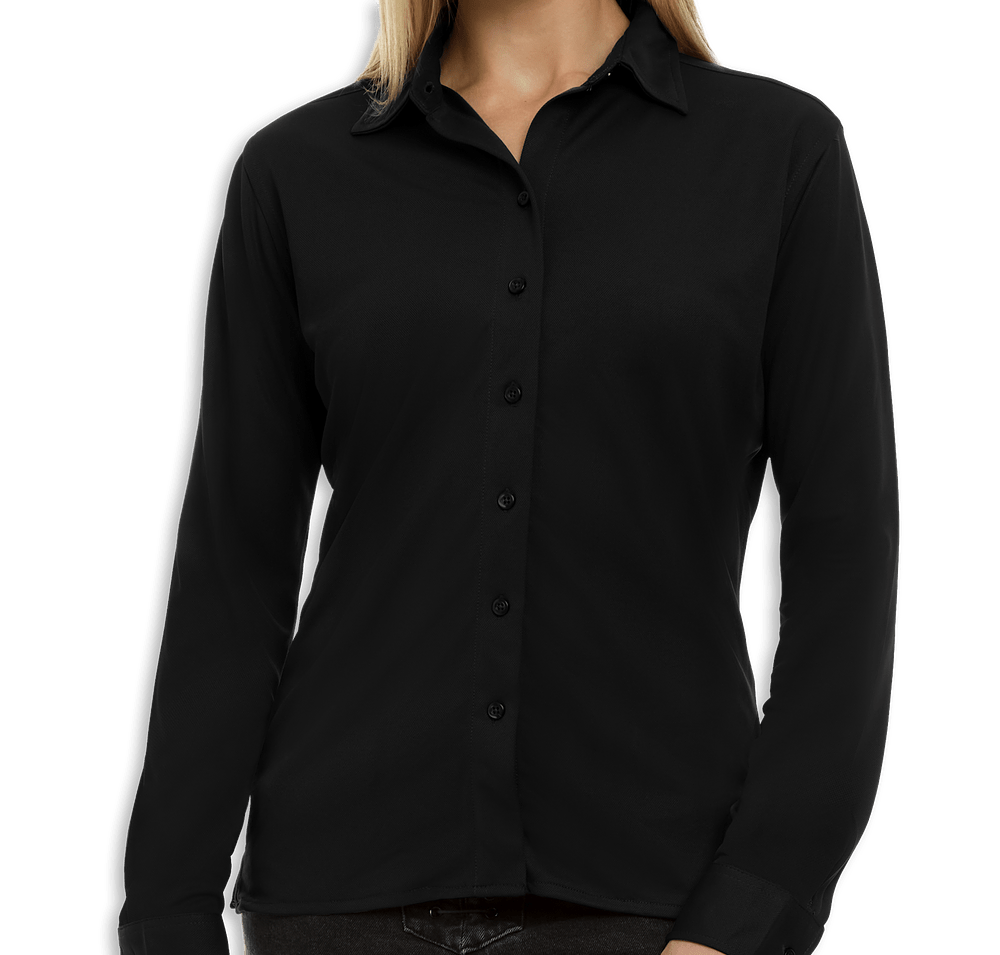 Blue Generation Women's BLU-X-DRI Stretch Long Sleeve Woven Shirt-default