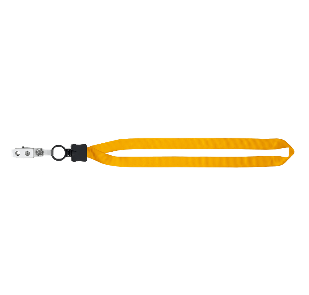 Full Color Lanyard with Plastic O-Ring and Metal Bulldog Clip-default