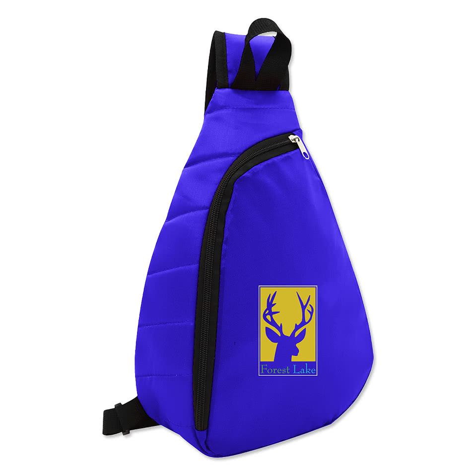 Full Color Puffy Sling Backpack