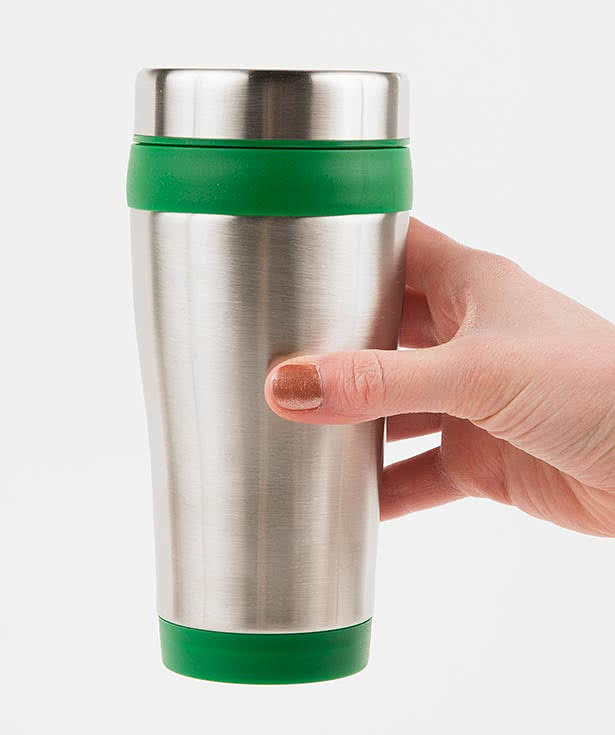 16 oz. Carmel Insulated Steel Travel Mug