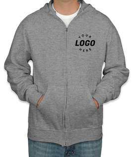 Jerzees Nublend 50/50 Zip Hoodie - Color: Oxford