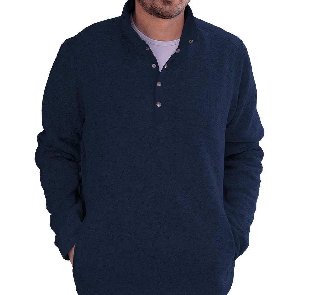 Fossa Apparel Casa Sweater Fleece Snap Pullover-default