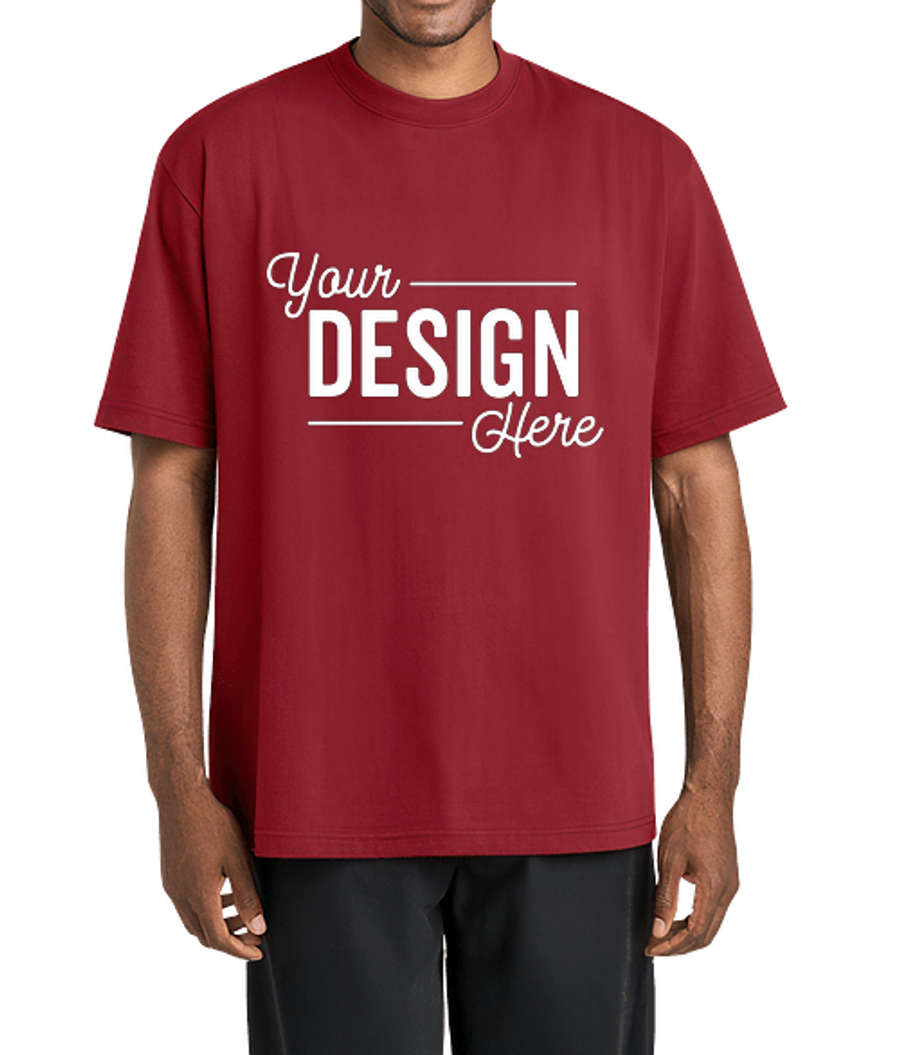 District Gritty Heavyweight Drop Shoulder T-shirt in Cherrywood