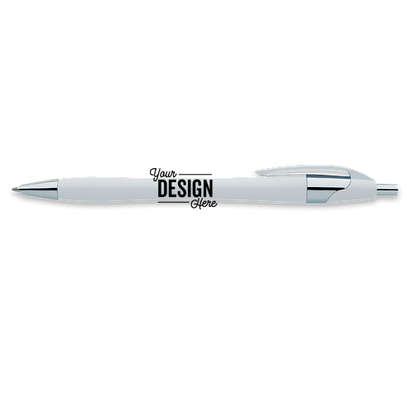 Chrome Dart Pen (black ink) - White