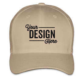 Yupoong Twill Flexfit Hat - Color: Khaki