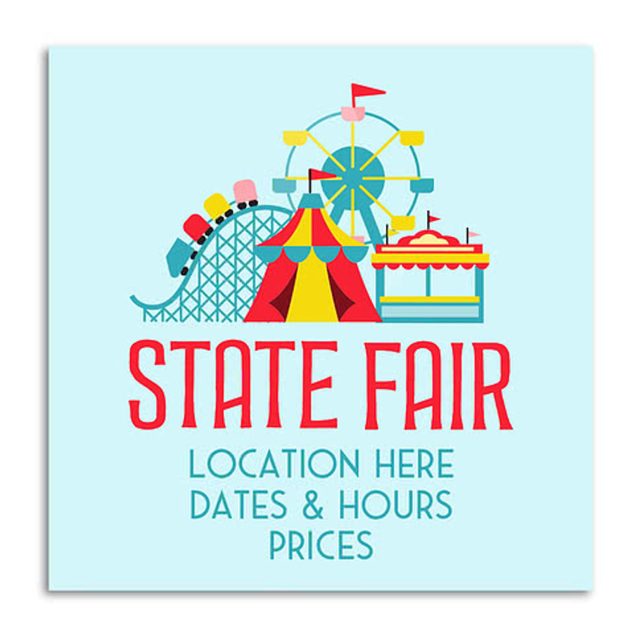Full Color 12" x 12" Matte Poster in White