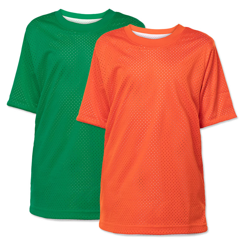 Augusta Youth Short Sleeve Mesh Reversible Jersey