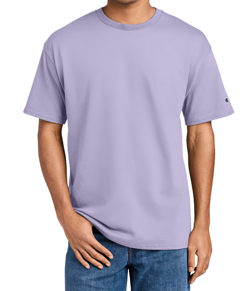 Champion Midweight Crewneck Jersey T-shirt in Urban Lilac