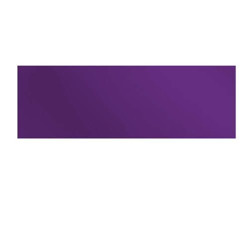 9" x 3" Rectangle Car Magnet in Team Purple