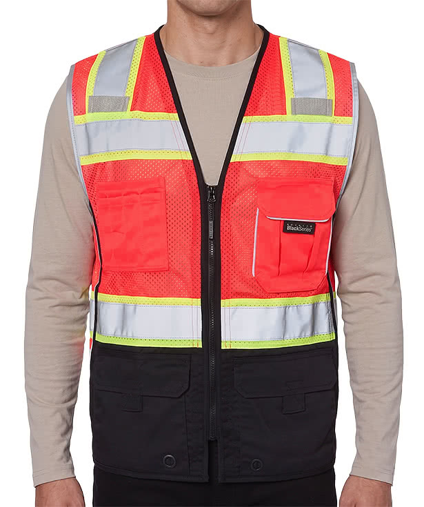 Kishigo Black Series® Black Bottom Class 2 Safety Vest