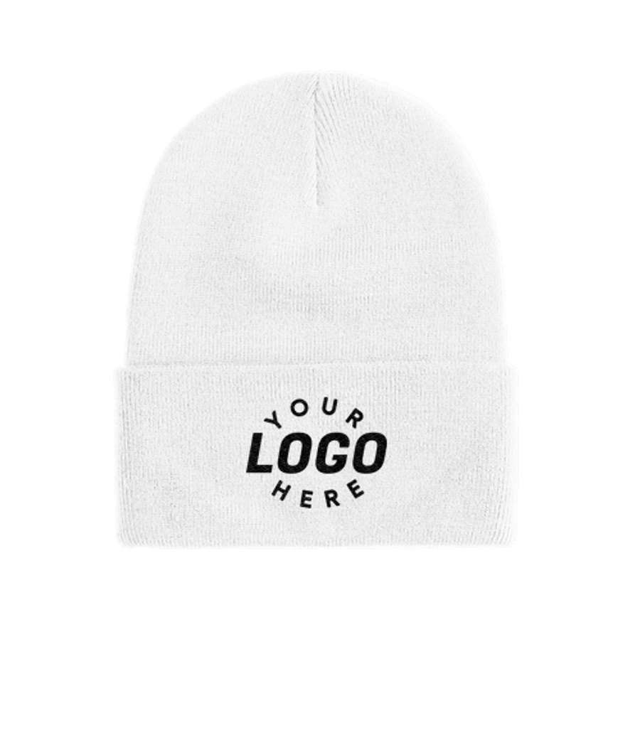 Port Authority Cuff Beanie in White