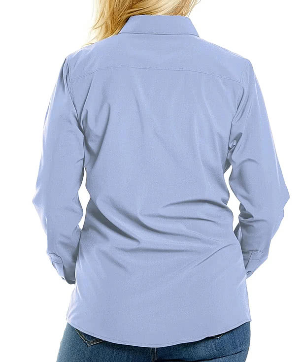 Storm Creek Women's Influencer Wrinkle-Free Long Sleeve Dress Shirt - Printed
