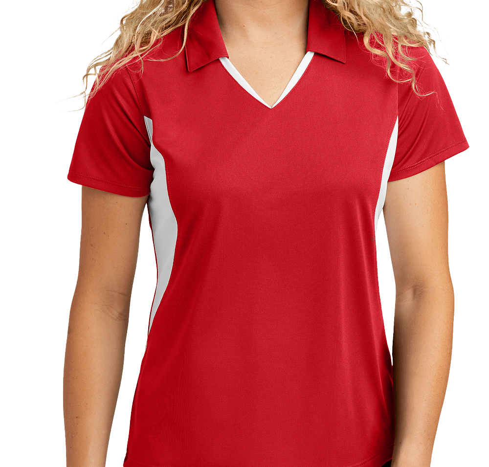 Sport-Tek Women's Sport-Wick Colorblock Micro Pique Performance Polo-default