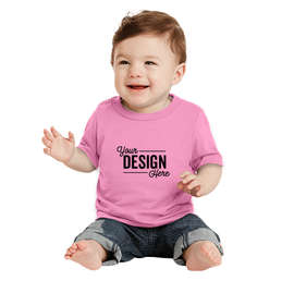 Port & Company Infant Core Cotton T-shirt - Color: Candy Pink