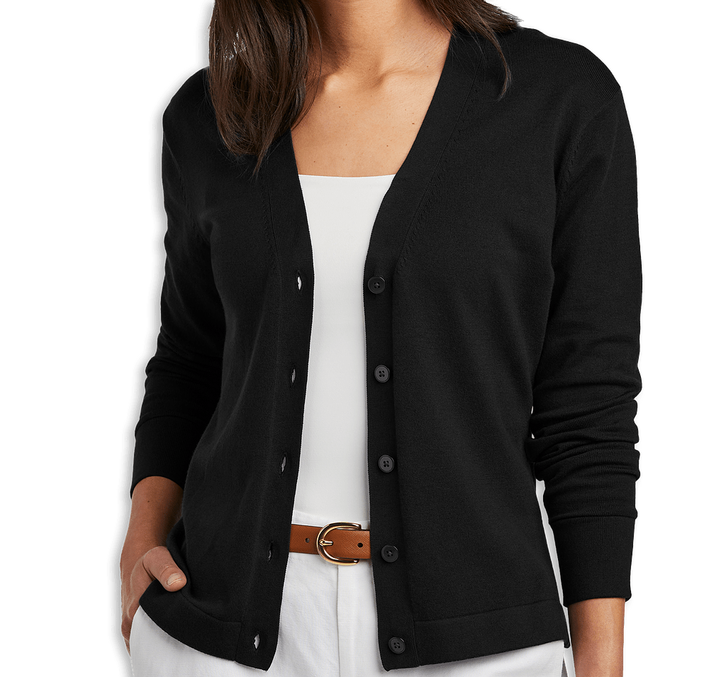 Brooks Brothers Women’s Cotton Stretch Button-Front Cardigan-default