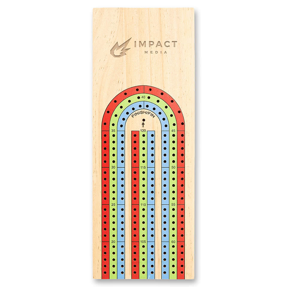 3-Track Travel Cribbage Game