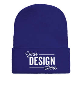 Yupoong Solid Cuff Beanie - Color: Royal