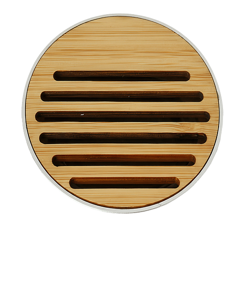 EcoSound Bamboo & Recycled Aluminum Wireless Speaker in Silver