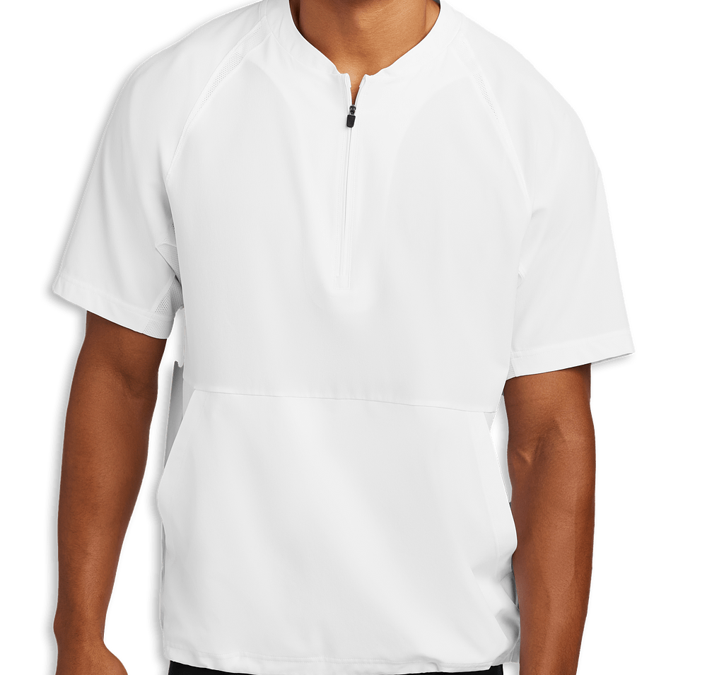 Sport-Tek Repeat Half Zip Short Sleeve Baseball Jacket-default