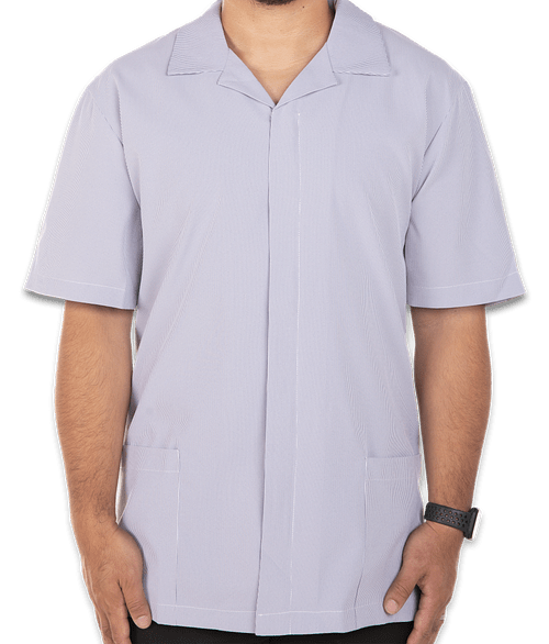 Edwards Pincord Ultra Stretch Work Shirt in Navy Peony Pincord