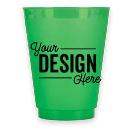 16 oz. Frosted Plastic Stadium Cup - Color: Frost Green
