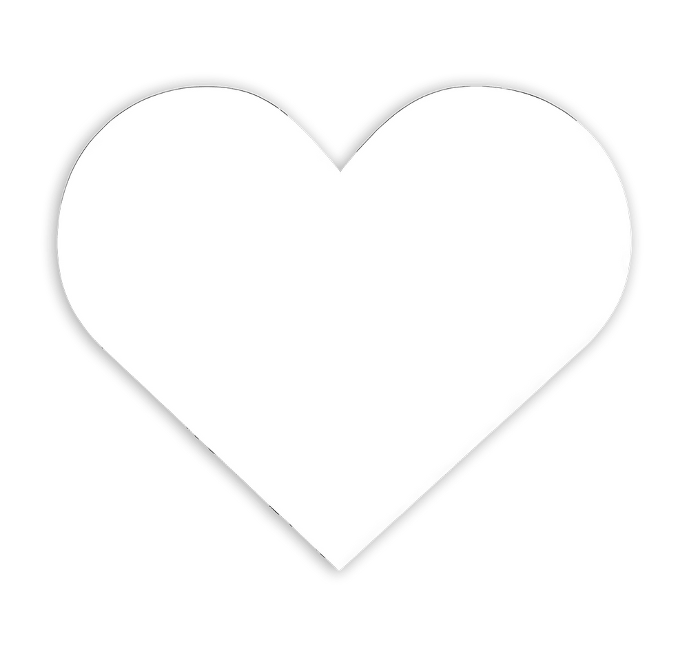 Full Color Re-Stick-It 2 in. x 2.25 in. Heart Shaped Reusable Decal-default