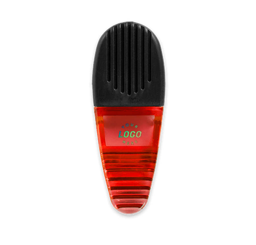 Magnetic Chip Clip with Grip in Translucent Red