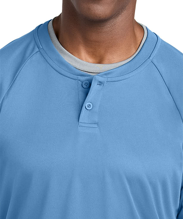 Sport-Tek Competitor 2-Button Baseball Henley