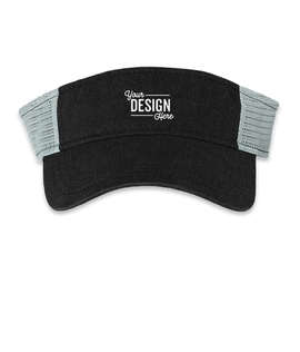 Sportsman Pigment Dyed Trucker Visor - Color: Black / Stone