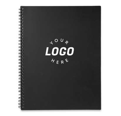 Large Plastic Cover Spiral Notebook-default