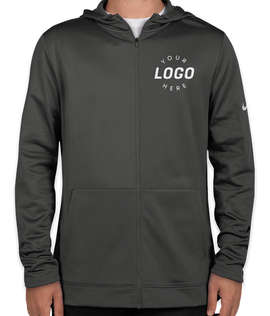 Nike Therma-FIT Full-Zip Performance Hooded Sweatshirt - Color: Anthracite