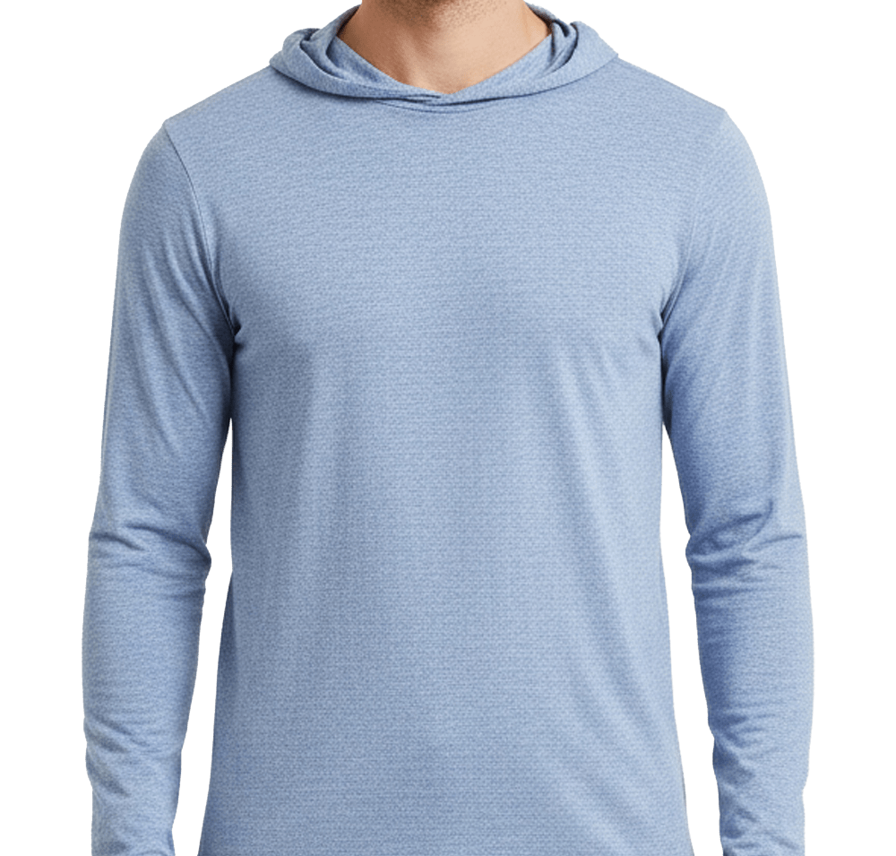 Wellable Knit Recycled Hooded Long Sleeve Performance Shirt-default