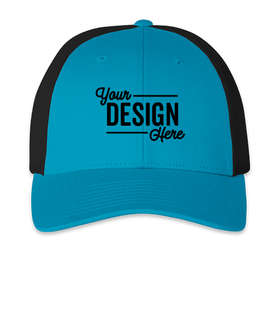 Richardson Low Profile Trucker Hat - Color: Cyan / Black