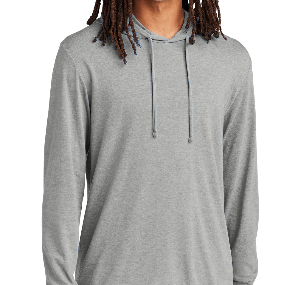 Allmade Tri-Blend Recycled Hooded Long Sleeve T-shirt-default