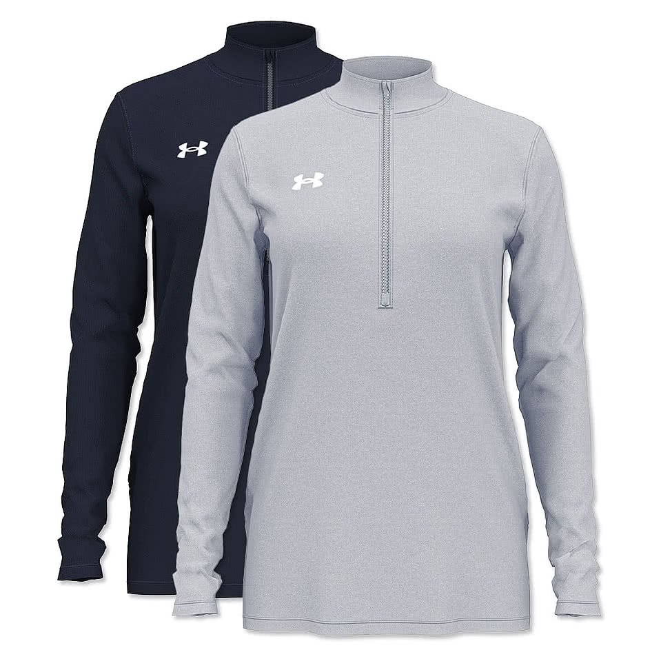 Under Armour Women's Team Tech Recycled Half Zip Performance Shirt - Embroidered
