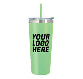24 oz. Colma Stainless Steel Insulated Tumbler with Straw