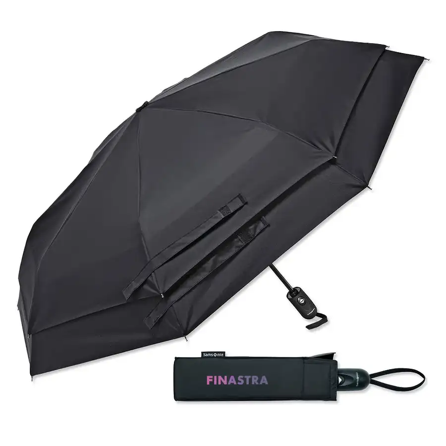 Samsonite Windguard Auto Open Close Compact Umbrella in black