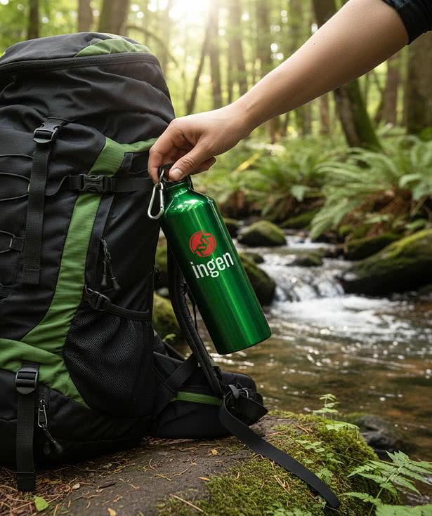 25 oz. Aluminum Alpine Sports Water Bottle