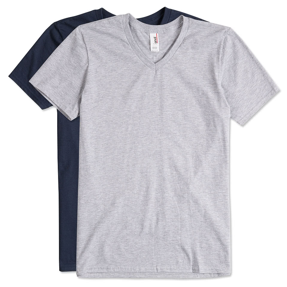 Anvil Jersey V-Neck T-shirt