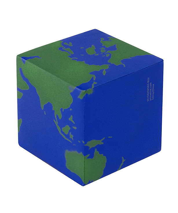 Earth World Cube Stress Reliever